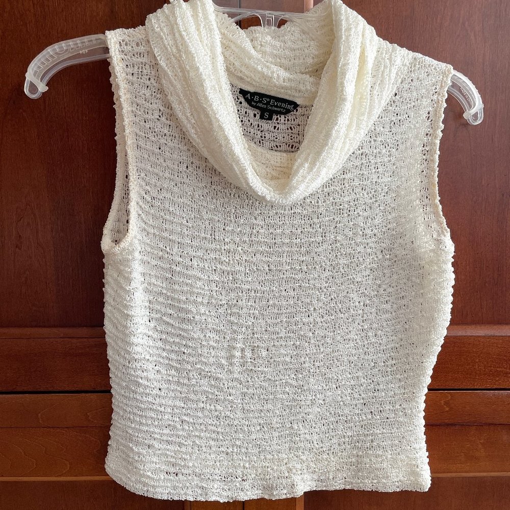 ABS Evening by Allen Schwartz  Women's Dressy Cowl Neck Top Size Small